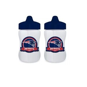 New England Patriots Sippy Cups 2 Pack 9oz / NFL Licensed NE Patriots Fans Brady